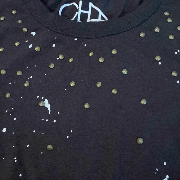 Chaser Girls Black Splatter Paint T-Shirt Size 14 - Picture 3 of 6